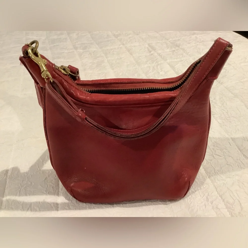 Coach Vintage Red Leather Amanda Bag
